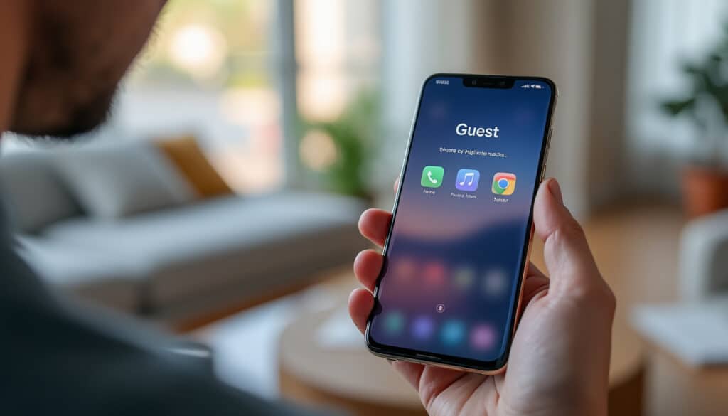 découvrez comment le mode invités sur android protège la vie privée du propriétaire en limitant l'accès aux informations personnelles et aux applications.