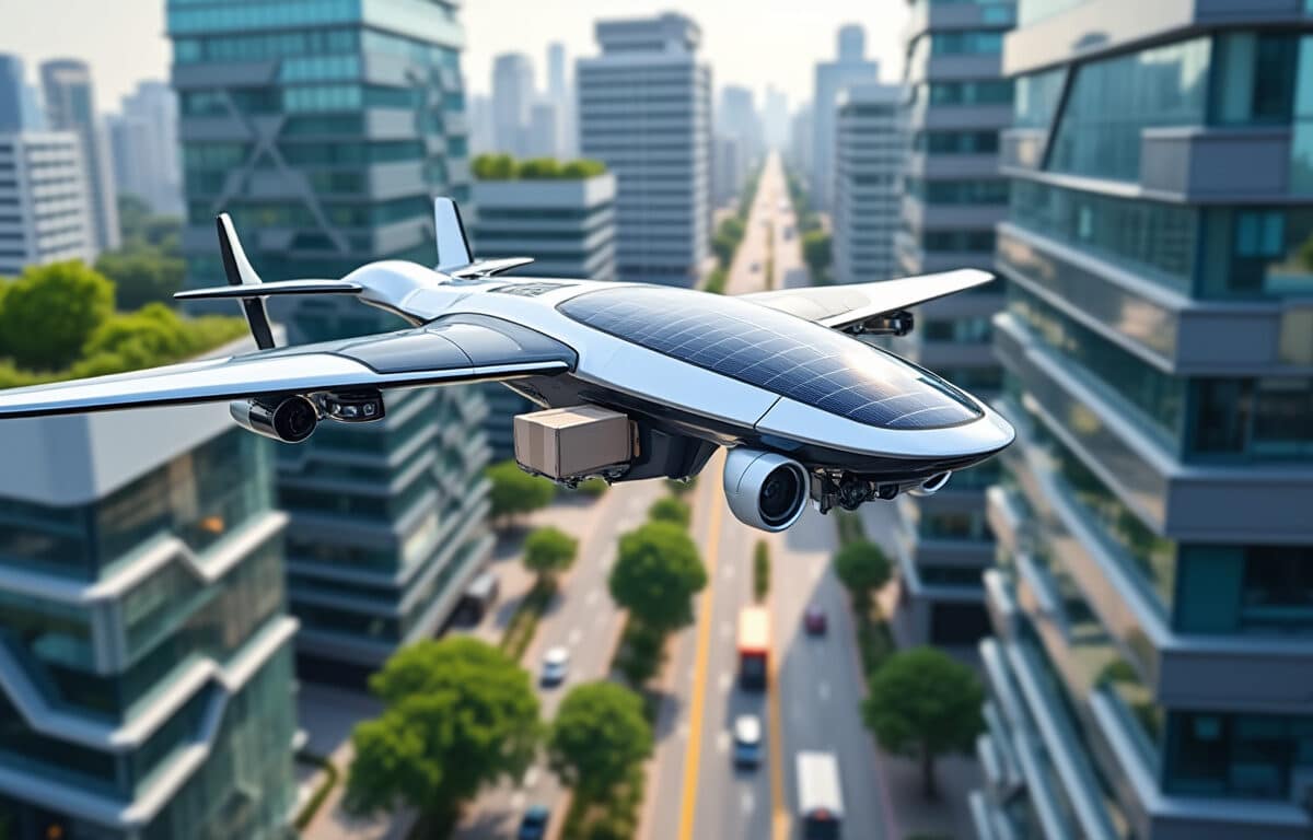 découvrez comment le drone de transport révolutionne la logistique urbaine en offrant une solution high-tech et décarbonée pour un avenir plus durable.